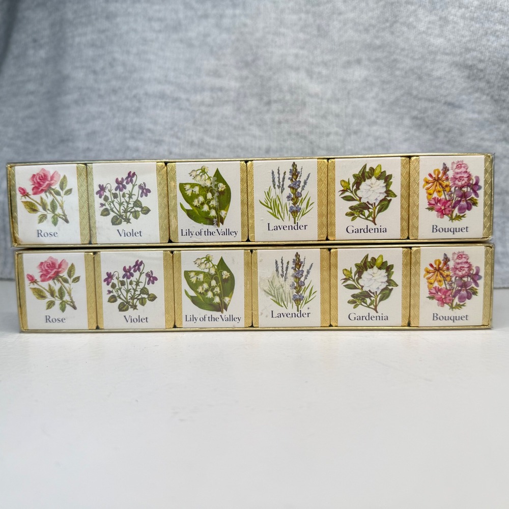 Vintage DuCair Perfumed Bath Cubes Set of 2 Floral Scented England 9oz ea